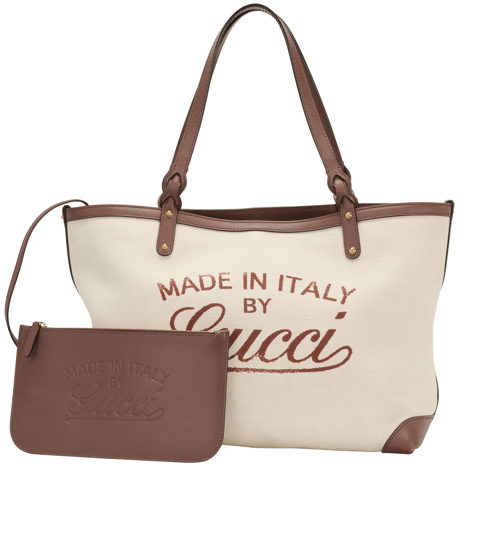 Craft Tote, &pound;495, Handbags, Brown/Cream, Canvas, Other view